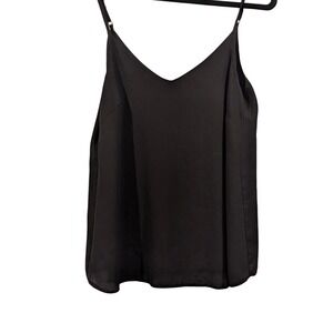 ASOS Black Cami Top Sleeveless Blouse Tank Top Casual V-Neck US 4 UK‎ 8